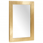 Vannitoa peegel must ja kuldne 50 x 2,5 x 70 cm tugev mango puu