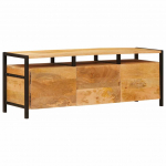 Ladustamiskapid sahtliga pruun 110 x 30 x 40 cm tugev mango puu