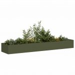 Aia taimekast, oliiviroheline, 360x80x40 cm, teras
