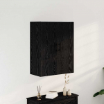 Seinale kinnitatav kapp must tamm 69,5 x 34 x 90 cm tehispuit