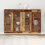 Seinale paigaldatavad kapid 2 tk vana puit 69,5x34x90 cm tehispuit