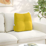 Seljatugi padi kollane 45 x 24 x 50 cm samet