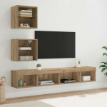 TV seinakapid koos LED-iga LEDiga 5 tk K&auml;sit&ouml;&ouml;puu Tehispuit