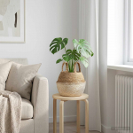 K&auml;siga taimepott Valge &Oslash; 22 x 20 cm 100% Mererohi