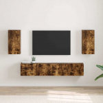 TV Seina Kapp 2 tk Suitsetatud tamm 30 x 31 x 60 cm Tehispuit