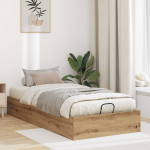 Ottomani voodiraam K&auml;sit&ouml;&ouml; Tamm 100 x 200 cm T&ouml;&ouml;deldud puit