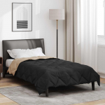 Suvised teki must ja taupe 200 x 135 cm mikrokiud