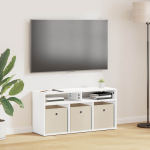 Madal laud sahtliga Valge 87 x 27,5 x 43 cm