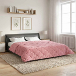 Suvised teki Roosa 200 x 240 cm Mikrokiud ja Teddy villa