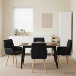 S&ouml;&ouml;gitoa Toolid 4 pcs kangas Must 60 x 56 x 96 cm