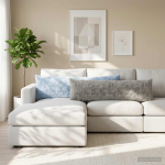 Diivanipadi 2 tk HEERLEN Helesinine 40 x 145 cm Vale k&uuml;&uuml;liku