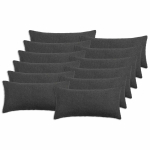 Diivanipadi 12 tk HEERLEN tumehall 40 x 80 cm boucl&eacute;