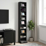 CD kapp Must tamm 33 x 23,5 x 175 cm Tehispuit