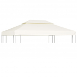 Varikatuse asenduskate 310 g / m&sup2;, kreemjasvalge, 3 x 4 m
