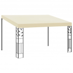 Seinale kinnitatav varjualune 4 x 3 x 2,5 m, kreemjas