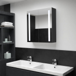 Vannitoa LED-peegelkapp, 62 x 14 x 60 cm