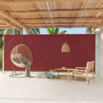 Lahtit&otilde;mmatav terrassi k&uuml;lgsein, 220 x 600 cm, punane