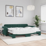 Diivanvoodi v&auml;ljat&otilde;mmatava osaga, tumeroheline 80x200 cm, samet