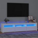 Telerialus LED-tuledega, valge, 180 x 35 x 40 cm