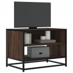 TELERIKAPP PRUUN TAMM 61X40X46 CM ENGINEERED WOOD AND METAL