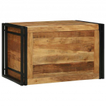 Hoiukast pruun ja must 80 x 50 x 50 cm akaatsiapuit