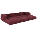 Mooduldiivan 3 pcs Bordeaux kangas