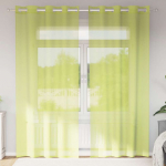 VOILE KARDINAD KOOS L&Auml;BIV&Otilde;REDEGA 2 TK APPLE GREEN 140X245 CM