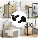 Sleeve kruvid 2 tk must m4 x 10 mm teras