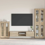 Kapp riiuliga FLORIN sonoma tamm 55,5 x 29 x 103 cm tehispuit