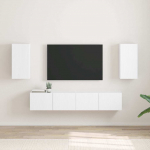TV Seina Kapp 2 tk Valge 30 x 31 x 60 cm Tehispuit