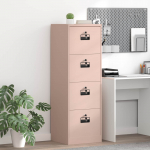 Failikapp sahtliga roosa 44 x 50 x 106.5 cm k&uuml;lmvalsitud teras