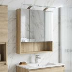 Vannitoa peeglikapp Sonoma tamm 60 x 14.5 x 70 cm Tehispuit