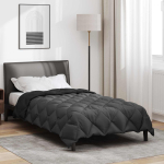 Talve tek must ja anthracite 200 x 155 cm mikrokiud