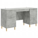Laud riiuliga uksega Betoonhall 142,5 x 50 x 75 cm Tehispuit