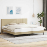 Voodi raam peaga Hele roheline hall 180 x 200 cm Korter kangas