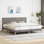 Voodi raam peaga Pruunikashall 180 x 200 cm kangas