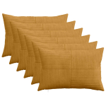 Diivanipadi 6 tk ALMELO kollane 50 x 70 cm manchester