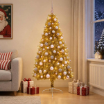 Kunstkuusk koos j&otilde;ulukuuliga 180 cm 300 LED-i Soe valge