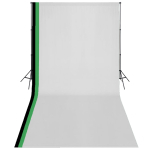 FOTOSTUUDIO KOMPLEKT 3 TAUSTA JA REGULEERITAVA RAAMIGA 3 X 6 M