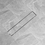 Lineaarne du&scaron;i &auml;ravoolus&uuml;steem 630 x 140 mm roostevaba teras