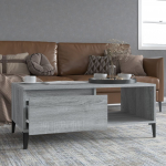 Diivanilaud, hall sonoma tamm, 90x50x36,5cm, tehispuit
