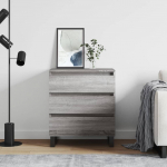 Puhvetkapp, hall sonoma tamm, 60x35x70 cm, tehispuit