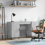 Kirjutuslaud, betoonhall, 140 x 50 x 75 cm, tehispuit
