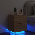 &Ouml;&ouml;kapid LED-valgustusega, sonoma tamm, tehispuit