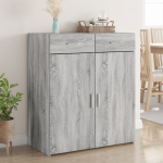 Puhvetkapp, hall sonoma tamm, 80x42,5x93 cm, tehispuit
