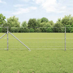 Karjamaa-aed h&otilde;bedane 100 x 0.8 m tsingitud teras