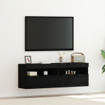 TELERIIULID LED-VALGUSTITEGA 2 TK MUST TAMM 60X30X40 CM