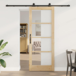 Liuguks pruun 83 x 211 cm puit ja metall