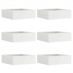 Murupiire 6 tk valge 40 x 40 x 13 cm teras
