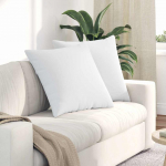Diivanipadjad 2 tk valge 80 x 80 cm kangas